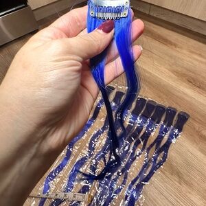 Vibrant Blue Hair Extensions